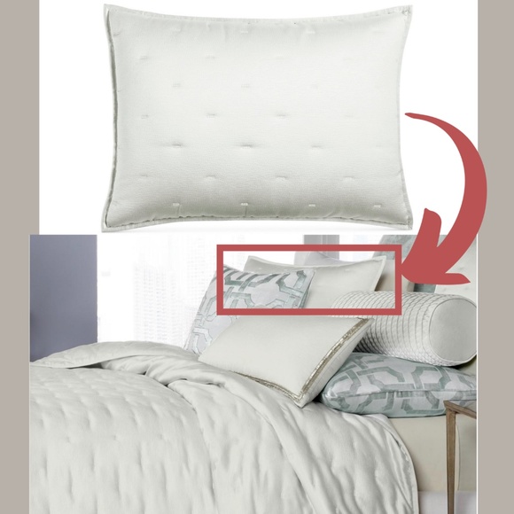 NIB Hotel Collection Fresco Sage Quilted‎ (1) Standard Sham Pillow Case - Picture 12 of 12